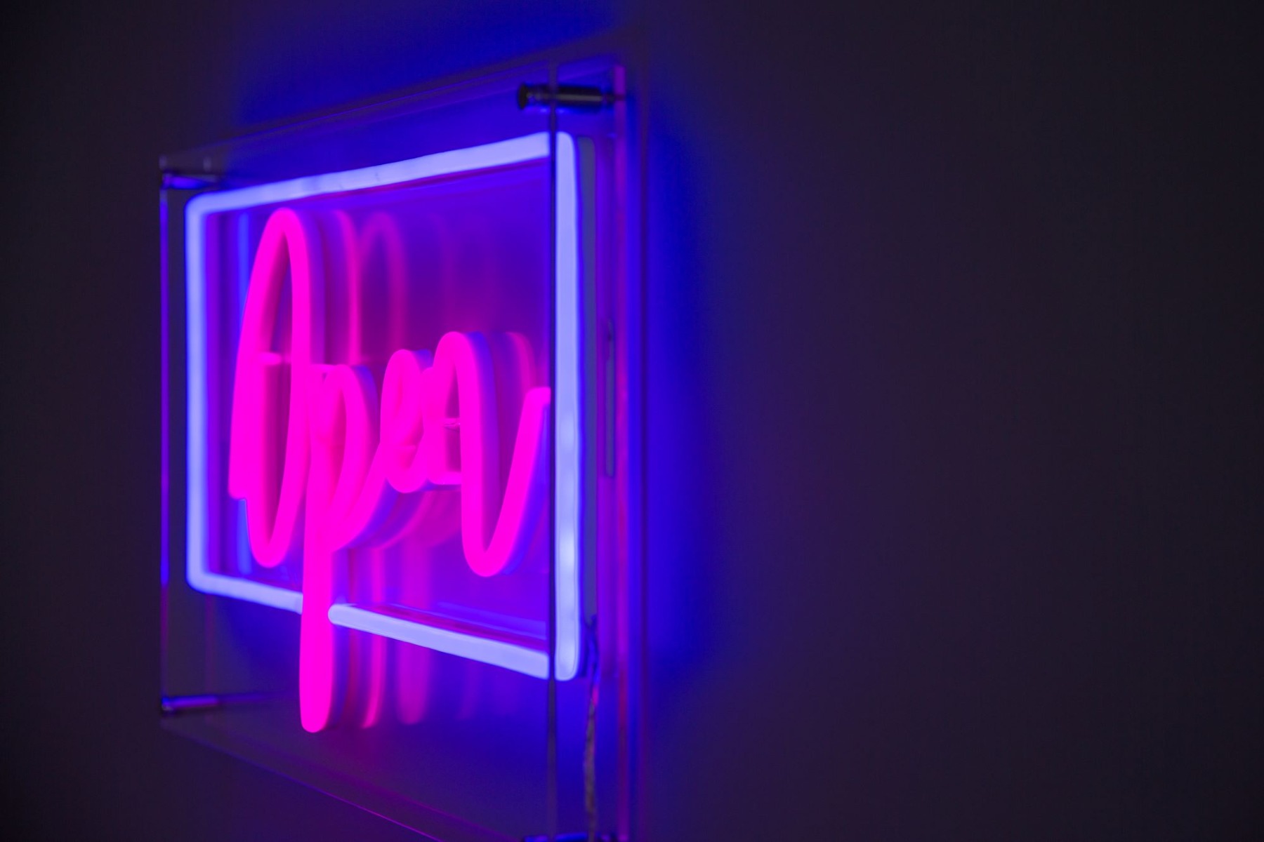 Open Sign, LED-Neon Business Signs with Changeable Letters