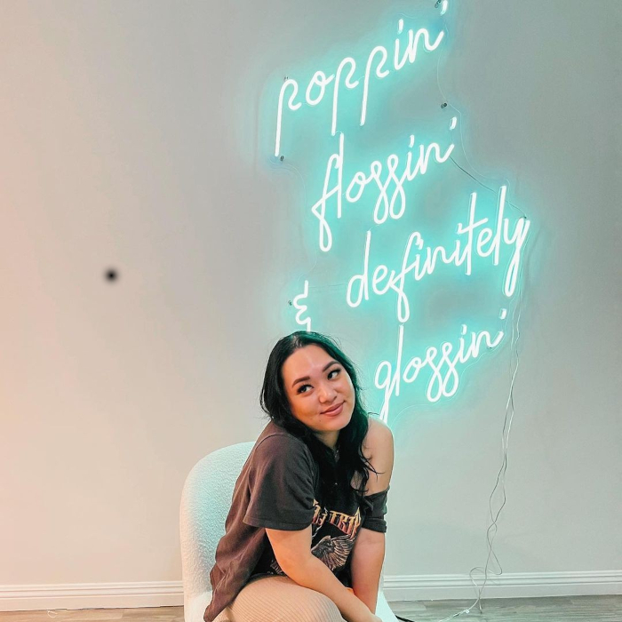 Mint green nail salon quote sign by Custom Neon® @alldaywithann