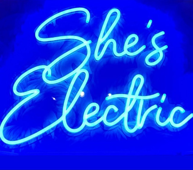 blue neon signs