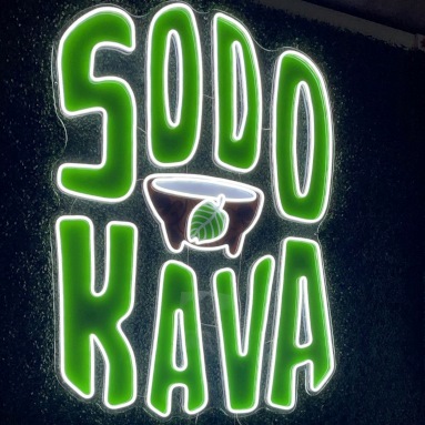 Custom Neon® uvprint LED neon logo sign @sodokavaorlando