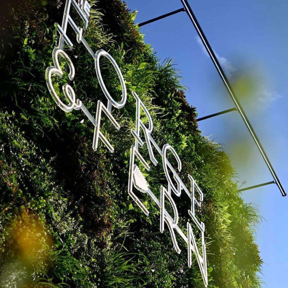 Custom Neon® waterproof outdoor restaurant sign The Forge and Fern