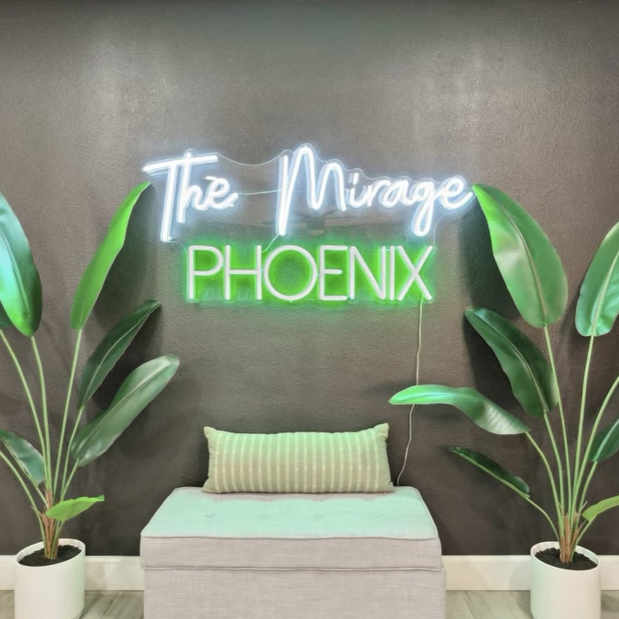 Custom Neon® wall decor for Phoenix AirBnB @khdesignconcepts