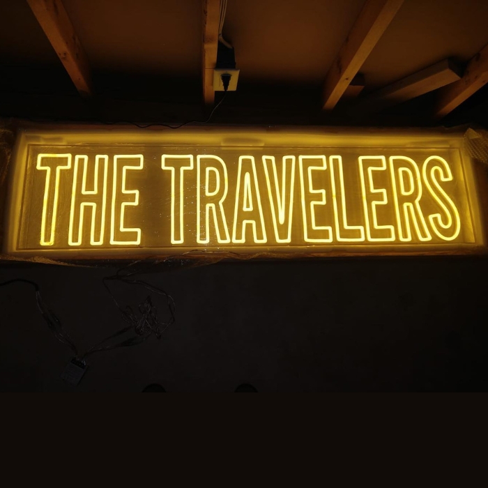 Yellow Custom Neon® word sign @brotherali