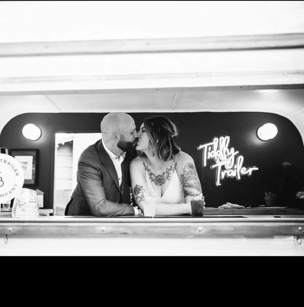 Custom Neon® blue bar van sign @tiddlytrailer