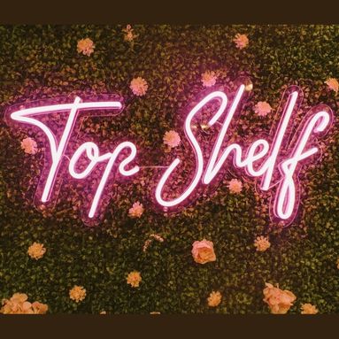 Milwaukee wellness studio Custom Neon® sign @topshelfwellnessandbeauty