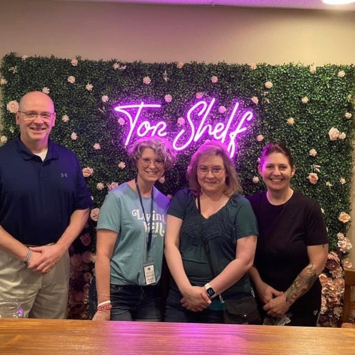 Milwaukee wellness studio Custom Neon® sign @topshelfwellnessandbeauty