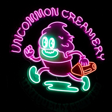 Custom Neon® logo outside the Custom Neon® office building