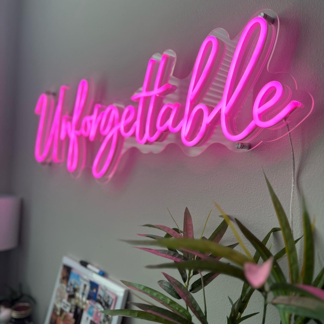 Pink Youtube channel slogan sign by Custom Neon® @therealsabahali