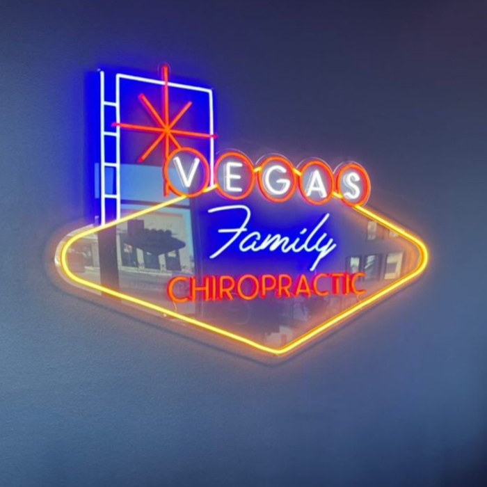 Las Vegas logo sign by Custom Neon® @vegaschiro