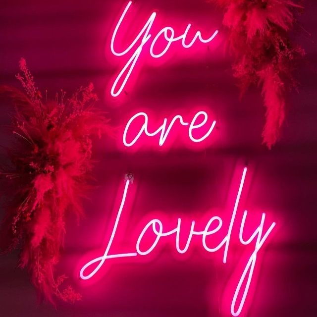 Pink Custom Neon® quote sign @hakunahaus