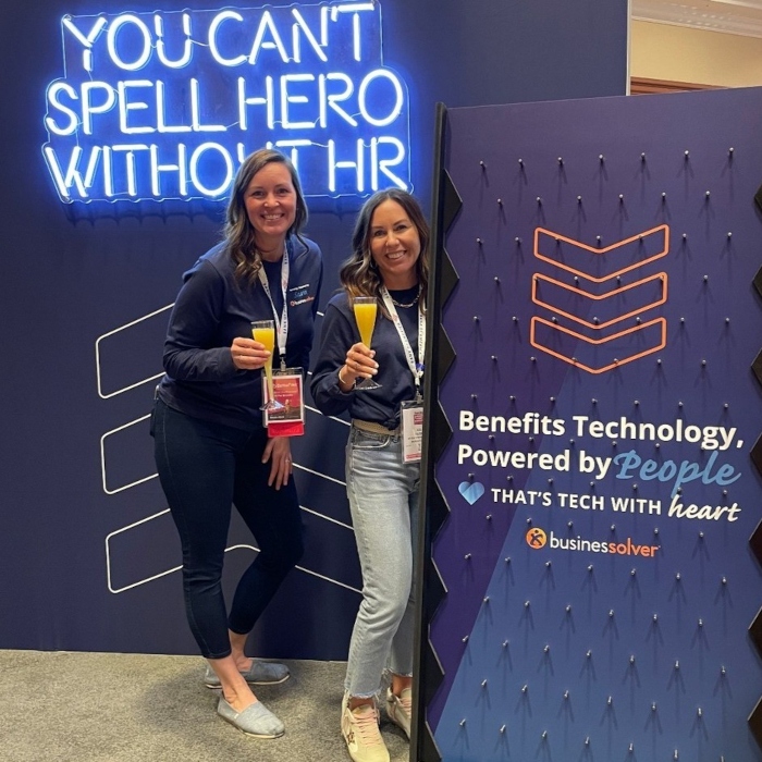 Tradeshow sign by Custom Neon® for @businessolver