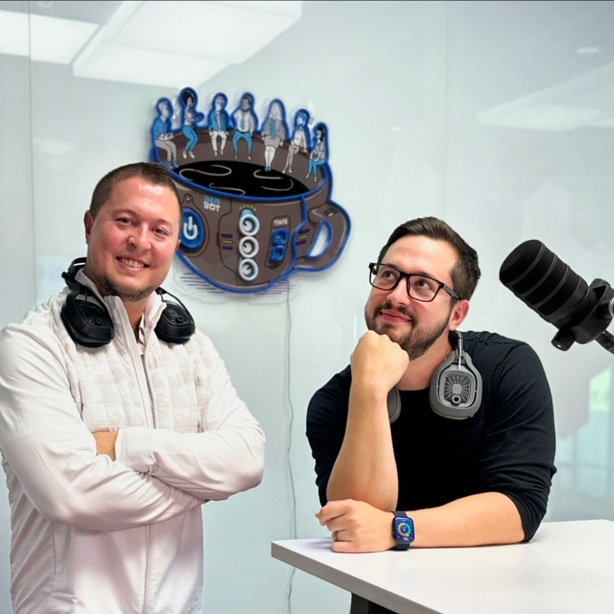 Custom Neon® Podcast logo sign @BENovator