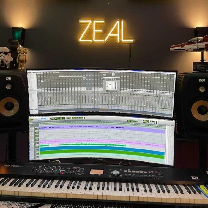 Custom Neon® warm white recording studio sign @jothhunt